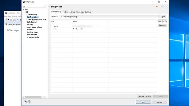 054 Setting up Eclipse for Git Usage смотреть онлайн