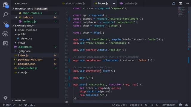 ExpressJS with routes in a seperate module смотреть онлайн