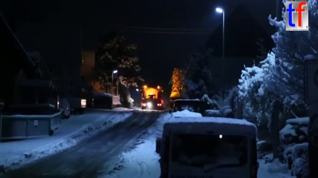 Mercedes-Benz Atego Snowplow / Schneepflug, Weiler zum Stein, Germany, 30.01.2015. смотреть онлайн