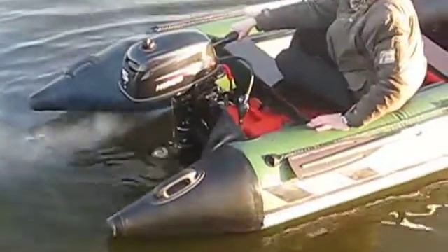 Перший запуск двигуна Hidea 5 к.с. двотактного смотреть онлайн