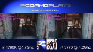 Core I7 4790K 4.7Ghz VS I7 3770 4.2Ghz【AC:Unity Gameplay】
