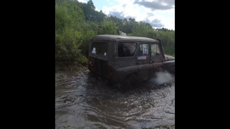 Уаз в ручье №97в #offroad #mud #automobile