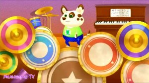 Песик ДУДУ на дискотеке. Играем в игру про виртуального питомца.