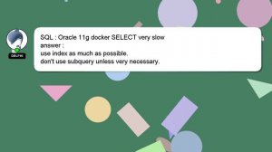 SQL : Oracle 11g docker SELECT very slow