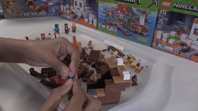 LEGO MINECRAFT 21152 The Pirate Ship Adventure UNBOXING AND BUILDING смотреть онлайн
