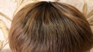 Натуральный короткий женский парик с отросшими корнями