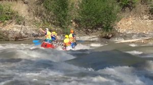 "БОЧКА"!!! Катамаран шестёрка! р. Пшеха, Ширванский порог