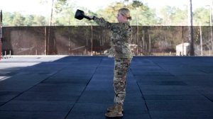 Performing the Russian Kettle Bell Swing