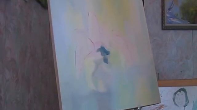 Пишем маслом "Сирень у окна" - часть 1. Дмитрий Захаров. смотреть онлайн