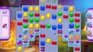HomeScapes Level 1962 no boosters (14 moves)