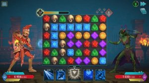 Puzzle Quest 3 - Dok vs Warlock (oneshot win)
