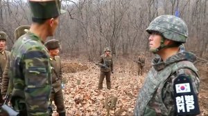 встреча офицеров северной Кореи и южной Кореи