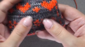 Митенки спицами - двойной жаккард 1 часть