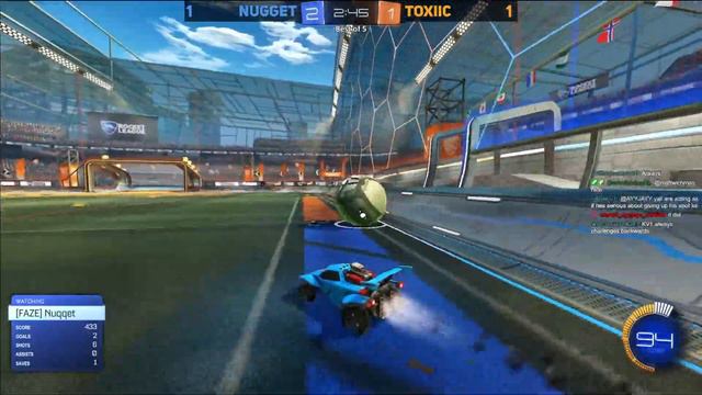 Toxiic vs Nugget (Rank 3 EU) | Rocket League 1v1 Showmatch смотреть онлайн
