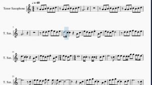 SUPER EASY Tenor Sax Sheet Music: How to play Stay With Me by Miki Matsubara