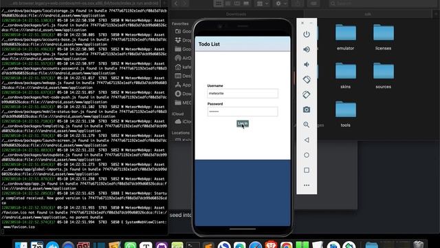 Running a Simple To Do App (built with Meteor Blaze) with Android Emulator смотреть онлайн