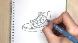 How To Draw Sneakers | Как нарисовать кроссовки