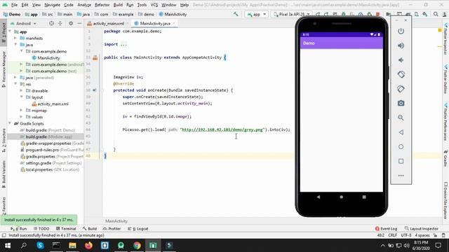 Display Image from internet in Android смотреть онлайн
