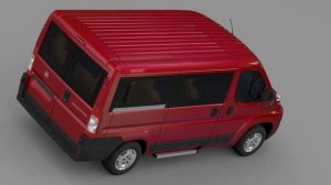 3D Model of Fiat Ducato Mini Bus L1H1 2006-2014 Review