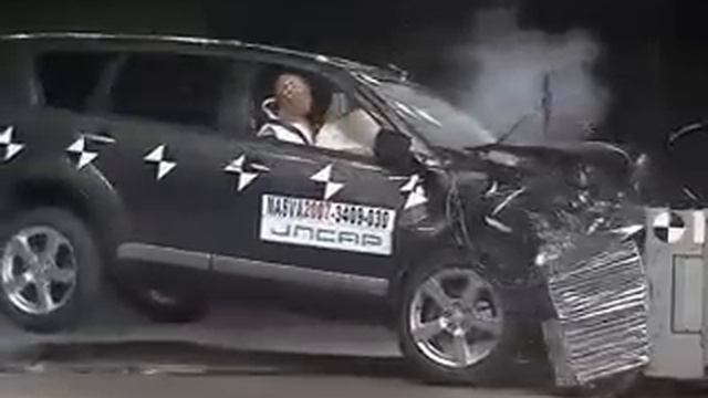 CRash Test 2007 Mitsubishi Outlander (Offset Test 40 M.P.H) JNCAP смотреть онлайн