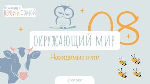 Невидимые нити. Окружающий мир, урок 8 (аудио). 2 класс. В школу с Верой и Фомой (6+)