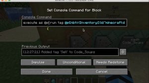 Money + Shops on Java Edition using command blocks