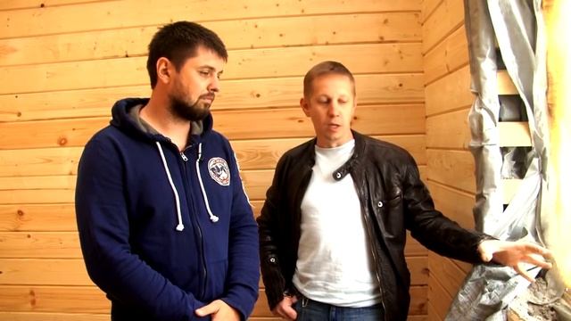 Утепление эковатой. Эковата в доме из двойного бруса