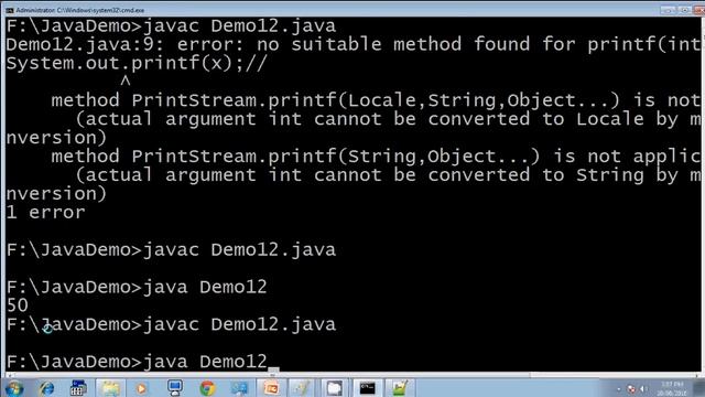 Lecture 9 printf method in java (in hindi) part 1 смотреть онлайн