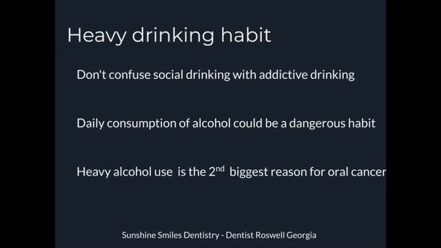 Habits that can trigger oral cancer - Dentist Roswell Georgia - Sunshine Smiles Dentistry смотреть онлайн