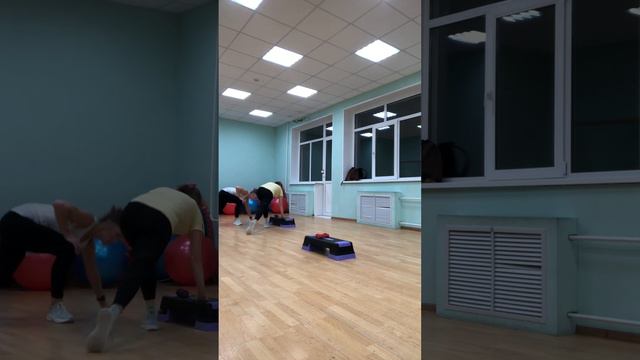 Функциональная на Степ платформе с гантелями! смотреть онлайн