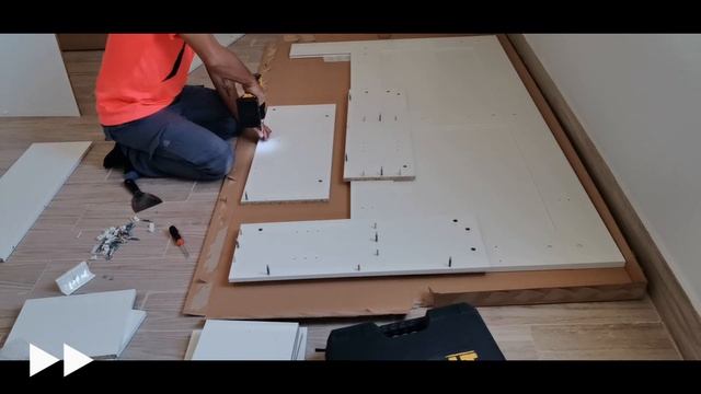 IKEA BRIMNES Headboard with storage compartment смотреть онлайн