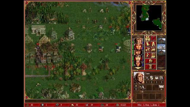 Heroes III. The Shadow Of Death. Один против двоих на сложности 200%