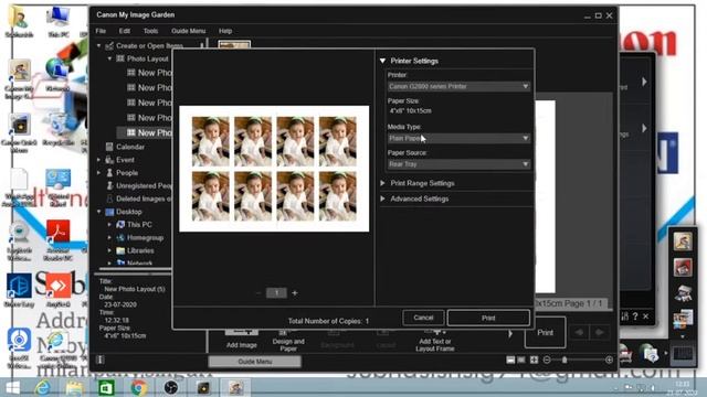 canon image garden create Passport size photo in canon free application software смотреть онлайн