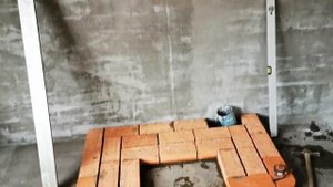 Обкладываем чугунную топку-камин с "заворотами". Часть 1