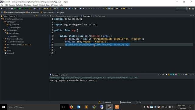 Tutoriales - Bibliotcas Java | StringTemplate