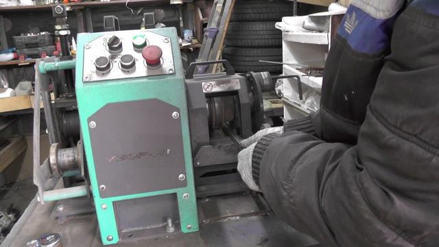 Обратный завиток на станке УЗОР - Н1. Холодная ковка. смотреть онлайн