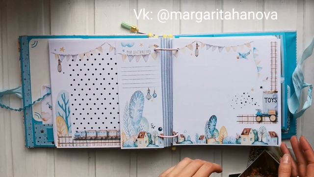 Бебибук Альбом ручной работы Скрапбукинг Бебибук для мальчика смотреть онлайн