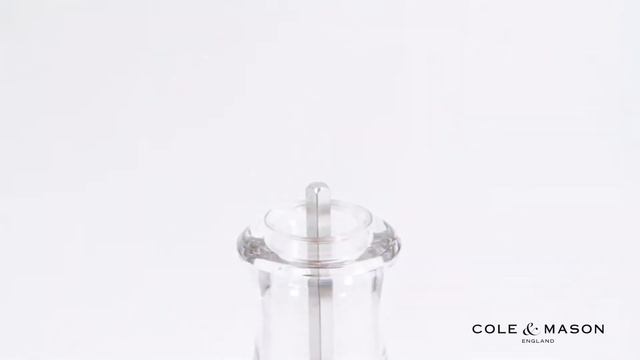 How To Refill -  Cole  Mason Gourmet Precision Keswick Dark Wood  Acrylic Pepper Mill H12301G