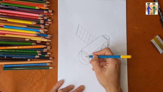 Как нарисовать спутник. Онлайн-школа рисования "Малевашки"