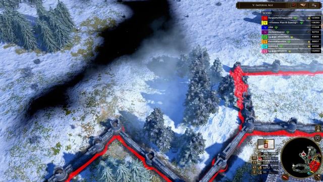 Age of Empires 3 Definitive Edition - 8P FFA WINTER BATTLES | Multiplayer Gameplay смотреть онлайн