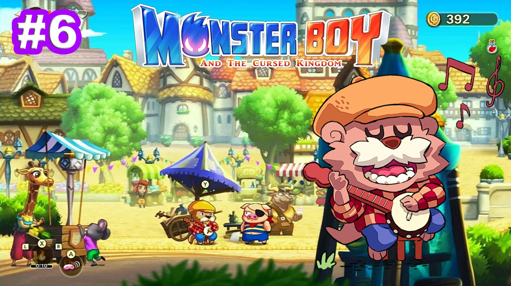 6 - Город Люпия. Канализация. Туманный лес. Monster Boy and the Cursed Kingdom