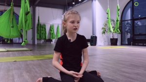 Йога для детей в гамаках