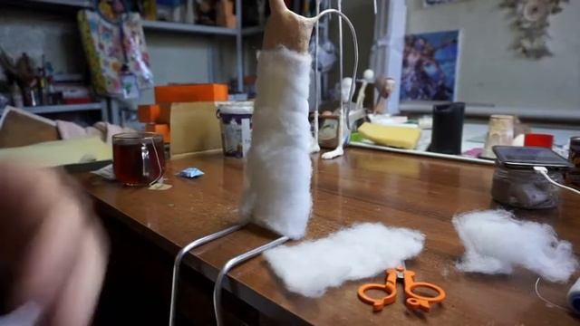 Тело для куклы, формируем из материалов - поролон и синтепон. смотреть онлайн