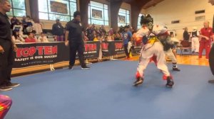 City vs Kickstart Karate, 8-9 Beginners, Point Fighting