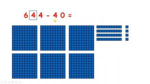 Subtract a multiple of 10 from a three-digit number mentally