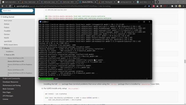 Installing Ubuntu with root on ZFS mirror config Hyper-V смотреть онлайн