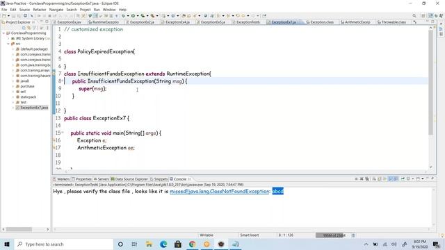 #VcodeAcademy |Throw and Throws keywords in java
