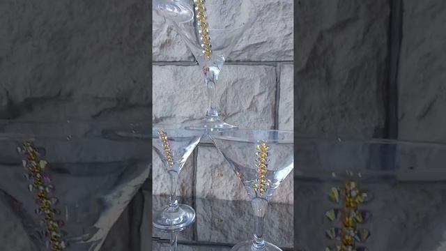 Бокалы мартини 6шт золотой смотреть онлайн