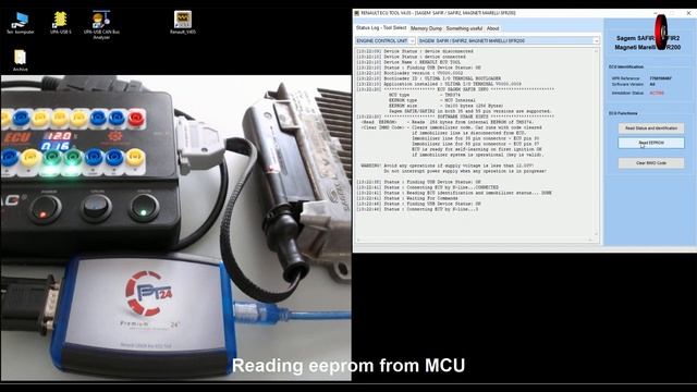 Immo Code - Adapter Godiag - Renault ECU Tool | ECU Sagem Safran, Safran2 & Magneti Marelli SFR200 смотреть онлайн
