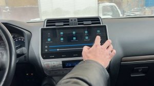 Обзор новой магнитолы с Али для Prado 150. Платформа Ts10. Android 10. Диагональ 12,3 - 3 часть